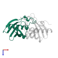AMP-dependent synthetase and ligase in PDB entry 6qsr, assembly 1, top view.