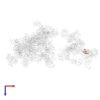 U2 small nuclear ribonucleoprotein B'' in PDB entry 6qx9, assembly 1, top view.