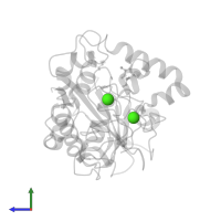 CALCIUM ION in PDB entry 6r7v, assembly 1, side view.