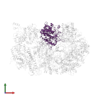 DNA replication licensing factor Mcm2 in PDB entry 6raz, assembly 1, front view.