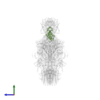 Mitochondrial ATP synthase subunit OSCP in PDB entry 6rd4, assembly 1, side view.