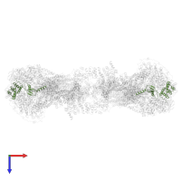 Mitochondrial ATP synthase subunit OSCP in PDB entry 6rd4, assembly 1, top view.