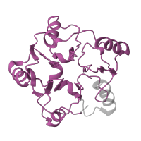 The deposited structure of PDB entry 6ri5 contains 1 copy of Pfam domain PF01912 (eIF-6 family) in Eukaryotic translation initiation factor 6. Showing 1 copy in chain MA [auth n].