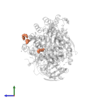 TRIETHYLENE GLYCOL in PDB entry 6rqx, assembly 1, side view.