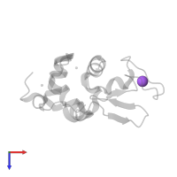 SODIUM ION in PDB entry 6rta, assembly 1, top view.