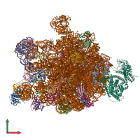 PDB entry 6s0k coloured by chain, front view.