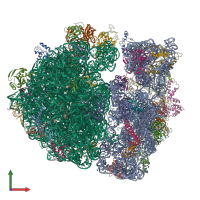 PDB entry 6s13 coloured by chain, front view.