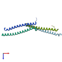 PDB entry 6s8x coloured by chain, top view.