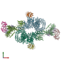 PDB entry 6sb2 coloured by chain, front view.