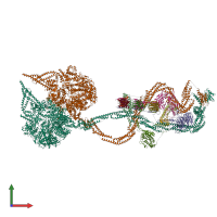 PDB entry 6sc2 coloured by chain, front view.