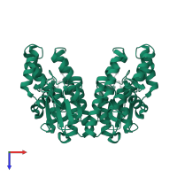 GST N-terminal domain-containing protein in PDB entry 6sr8, assembly 1, top view.