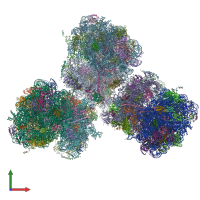 PDB entry 6sv4 coloured by chain, front view.