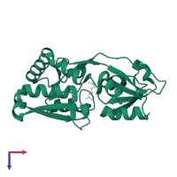 Amino acid ABC transporter, periplasmic amino acid-binding protein in PDB entry 6svf, assembly 1, top view.