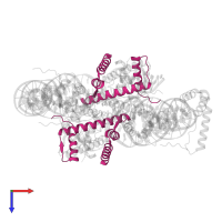 Histone H2B type 1-K in PDB entry 6t7a, assembly 1, top view.