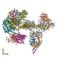 PDB entry 6tda coloured by chain, front view.