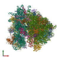 PDB entry 6tnu coloured by chain, front view.