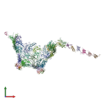 PDB entry 6tui coloured by chain, front view.