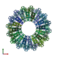 PDB entry 6u2l coloured by chain, front view.