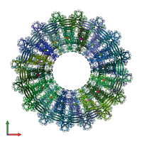 PDB entry 6u2l coloured by chain, front view.