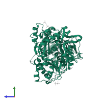 Amino acid adenylation domain-containing protein in PDB entry 6ulx, assembly 1, side view.