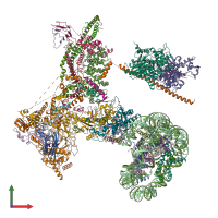 PDB entry 6v92 coloured by chain, front view.