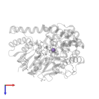 MANGANESE (II) ION in PDB entry 6vc6, assembly 2, top view.