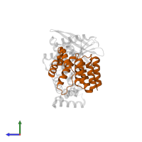 contact-dependent immunity protein CdiI in PDB entry 6vek, assembly 1, side view.