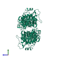 Serine/threonine-protein kinase/endoribonuclease IRE1 in PDB entry 6w3k, assembly 1, side view.