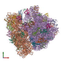 PDB entry 6wnw coloured by chain, front view.