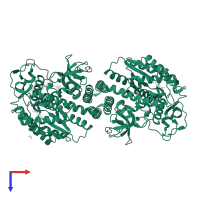 Alpha-(1,6)-fucosyltransferase in PDB entry 6x5t, assembly 1, top view.