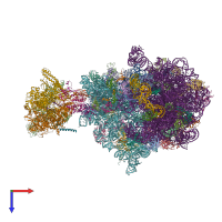 PDB entry 6x7k coloured by chain, top view.