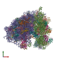 PDB entry 6xa1 coloured by chain, front view.