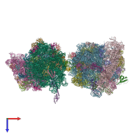 PDB entry 6xhv coloured by chain, top view.
