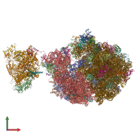 PDB entry 6xii coloured by chain, front view.