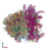 PDB entry 6xiq coloured by chain, front view.