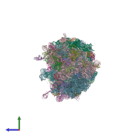 PDB entry 6xqd coloured by chain, side view.