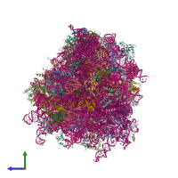 PDB entry 6y0g coloured by chain, side view.