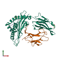 PDB entry 6y27 coloured by chain, front view.