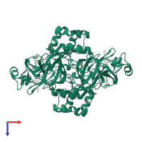 3C-like proteinase nsp5 in PDB entry 6y2f, assembly 1, top view.
