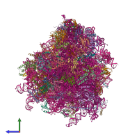 PDB entry 6y2l coloured by chain, side view.