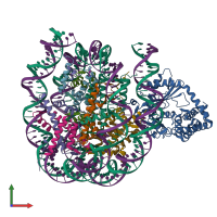 PDB entry 6y5e coloured by chain, front view.