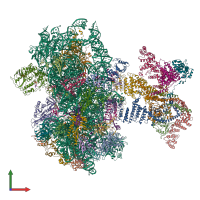 PDB entry 6yam coloured by chain, front view.