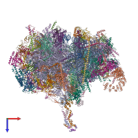 PDB entry 6ydw coloured by chain, top view.