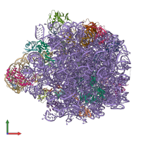 PDB entry 6ysi coloured by chain, front view.