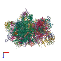 PDB entry 6ywy coloured by chain, top view.