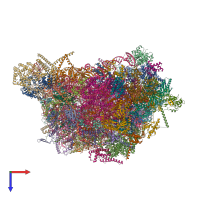 PDB entry 6yxx coloured by chain, top view.