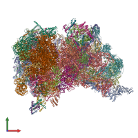 PDB entry 6z1p coloured by chain, front view.