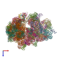 PDB entry 6z1p coloured by chain, top view.