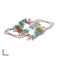 PDB entry 6z6h coloured by chain, front view.