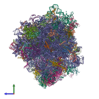 PDB entry 6z6k coloured by chain, side view.